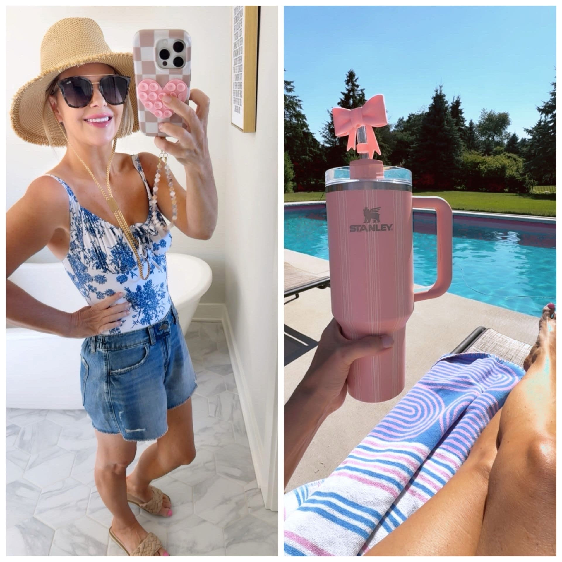 Good Morning! Happy Wednesday ❤️

Our neighborhood pool is broken down for the moment so we found a friends pool to go to yesterday after Hadley finished golf camp at MSU🙌 I’m loving this new hat, I needed a new one sooo bad, I’m linking a very similar one. 

Dropping 🔗👇 to shop

#LTKootd #LTKSaleAlert #LTKSeasonal