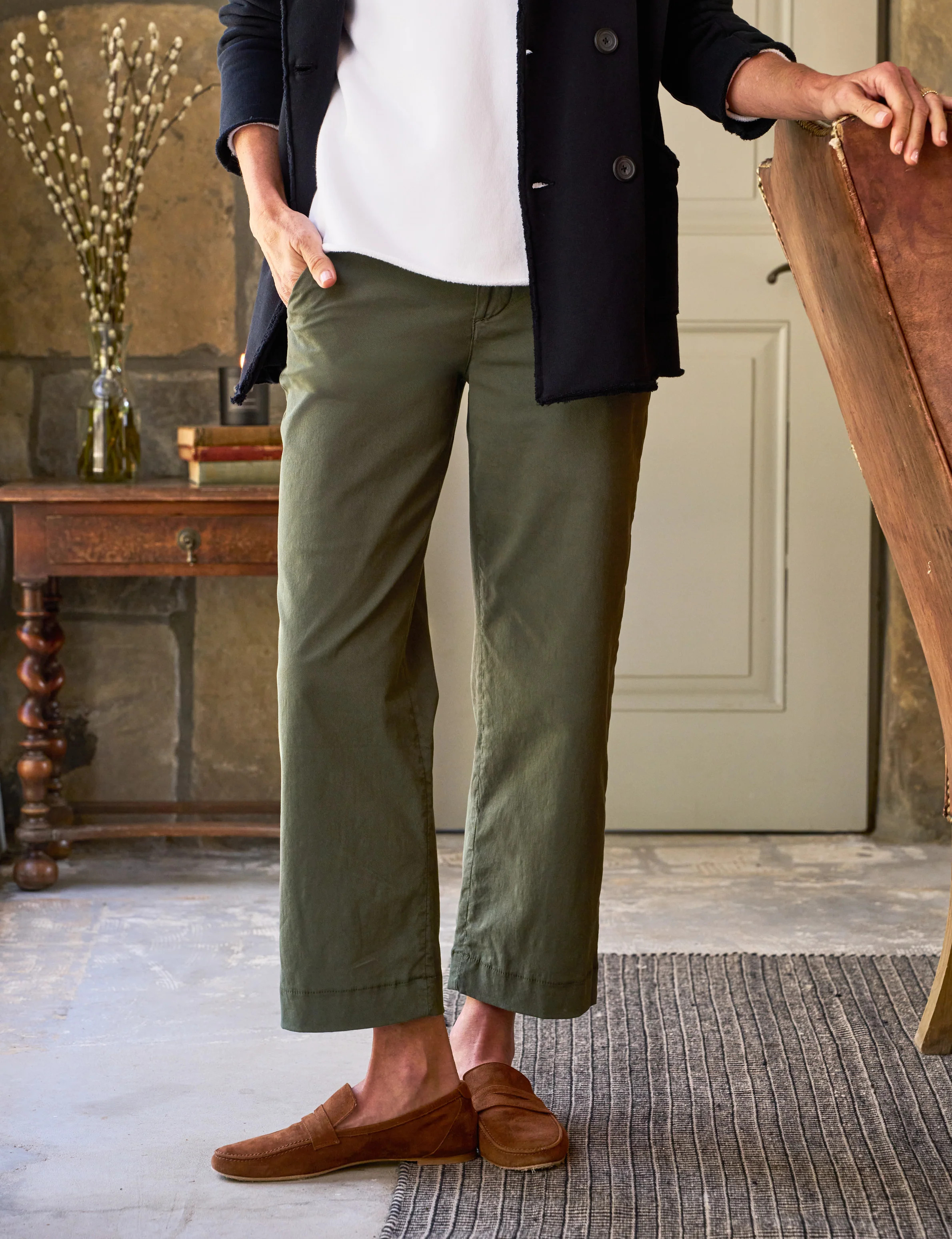 WESTPORT Army, Italian Performance Twill | Frank & Eileen