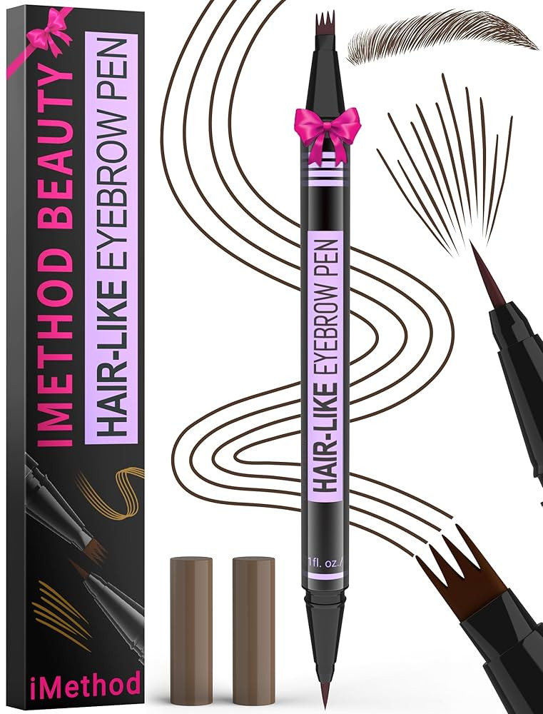 iMethod Eyebrow Pen - Eyebrow Pencil Magic 2-in-1 Eye Brow Pencils for Women with 4-Fork-Tip and ... | Amazon (US)