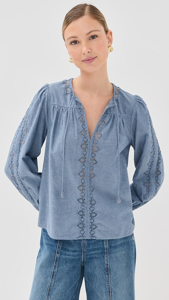 Kady Long Sleeve Blouse | Shopbop