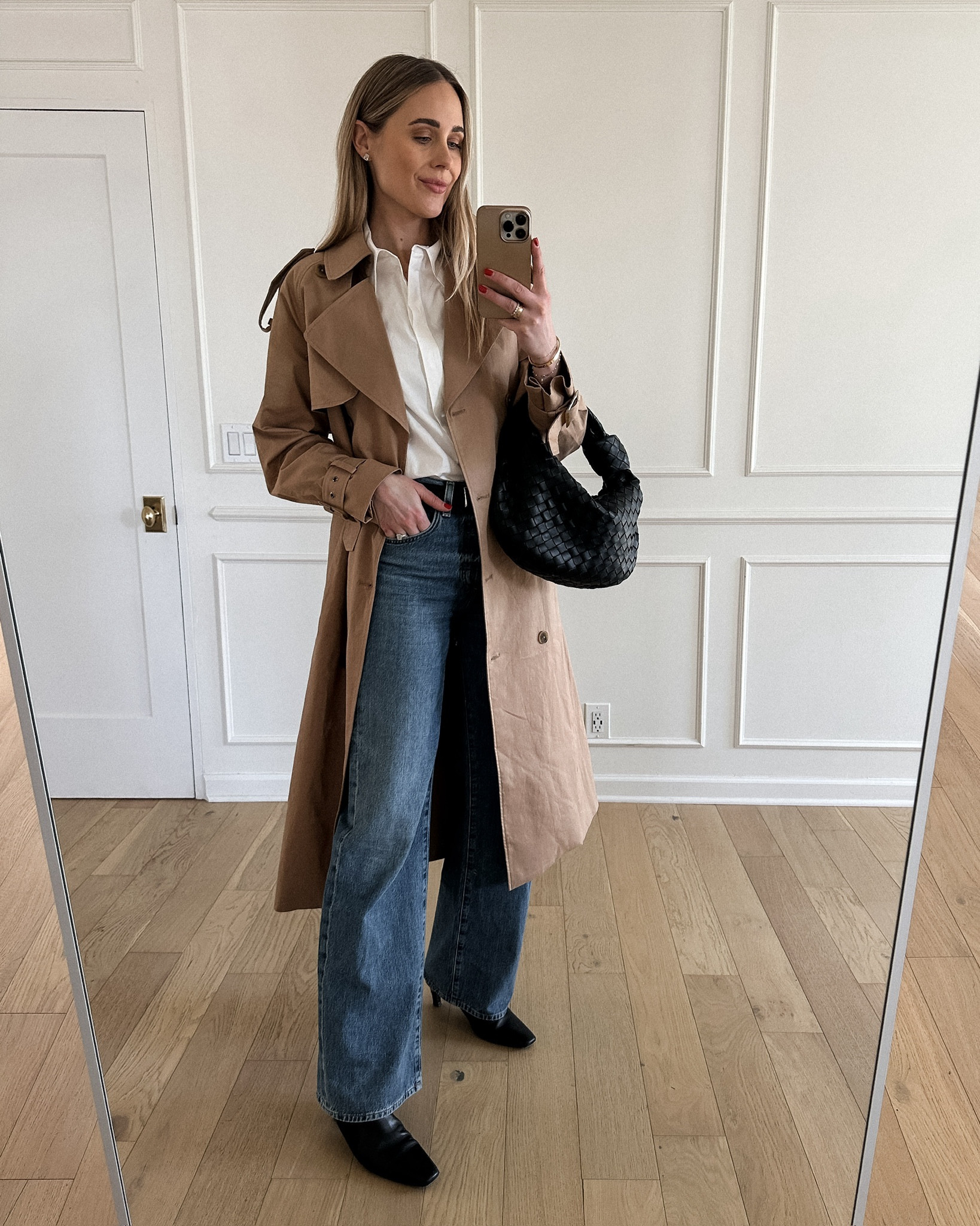 Long trench coat outfit (wearing a 4) 

#LTKover40 #LTKstyletip #LTKfindsunder100
