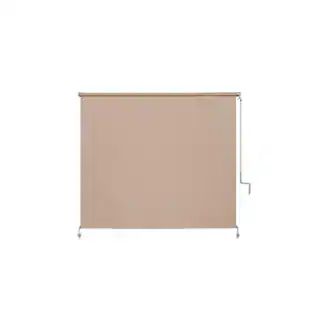 Camel Cordless UV Blocking Fade Resistant Fabric Exterior Roller Shade 72 in. W x 72 in. L | The Home Depot
