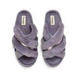 Dearfoams Cozy Comfort Women's Metallic Crossband Slippers | Walmart (US)