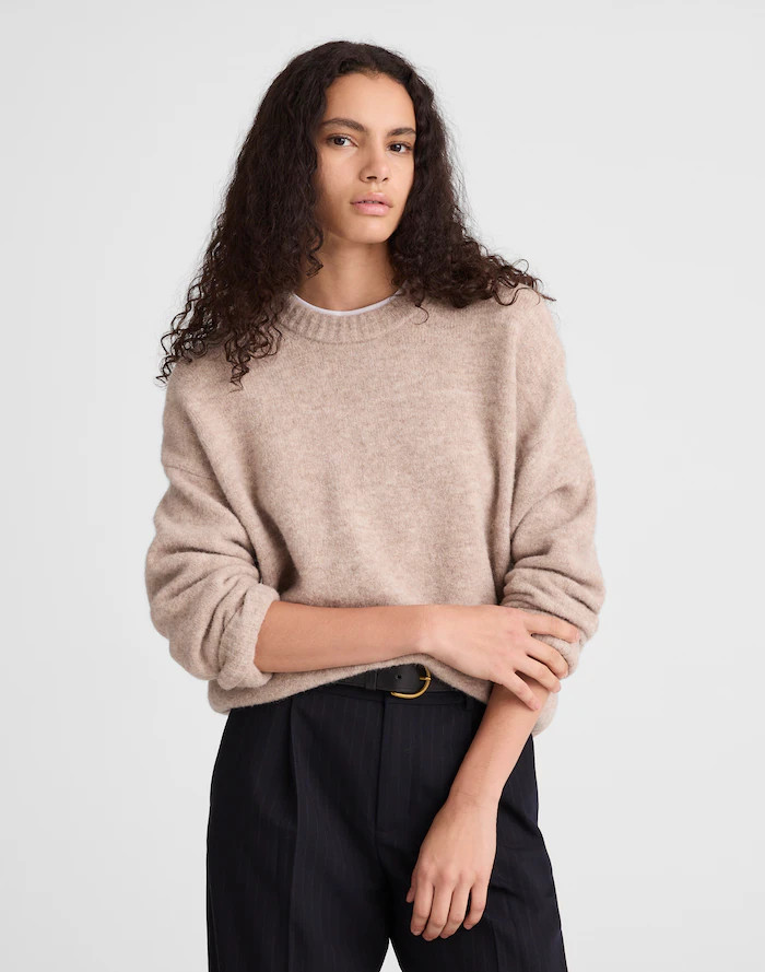 CloudSoft Drop-Shoulder Crewneck Sweater | Madewell