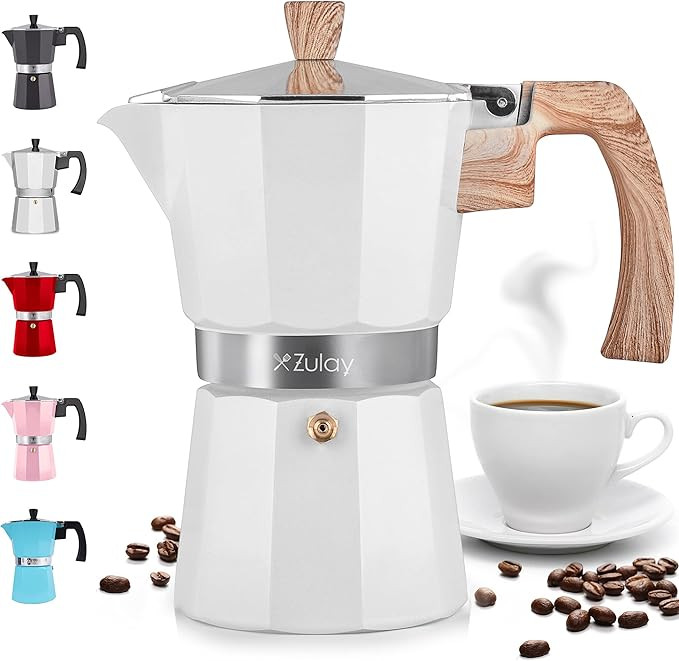 Zulay Classic Stovetop Espresso Maker for Great Flavored Strong Espresso, Classic Italian Style 5... | Amazon (US)