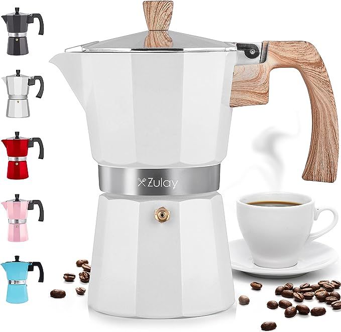 Zulay Classic Stovetop Espresso Maker for Great Flavored Strong Espresso, Classic Italian Style 5... | Amazon (US)