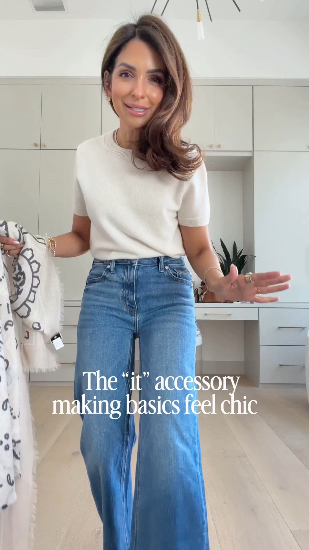 The IT accessory of the season! Linked several options for you all here!
I'm wearing a size small in cashmere tee, 24 extra short denim, and TTS in loafers!

#LTKPetite #LTKootd
