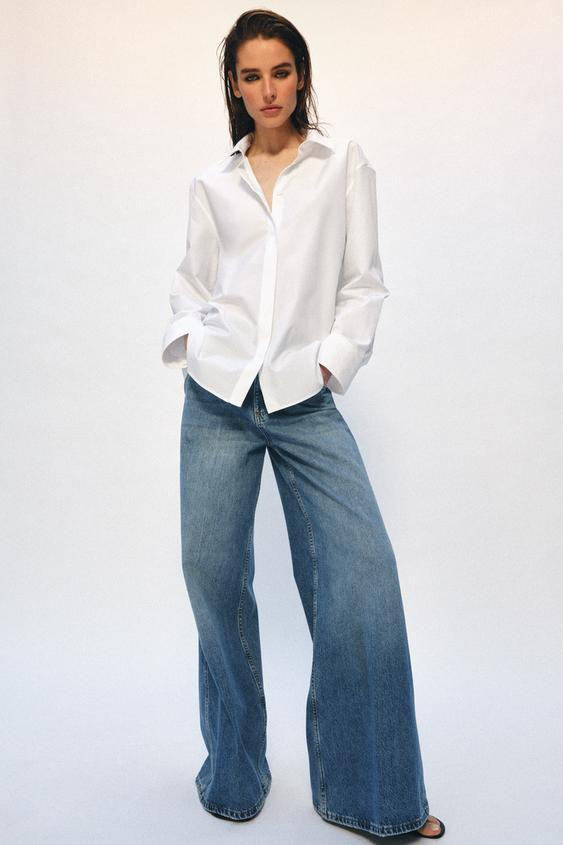ZW COLLECTION POPLIN SHIRT | Zara US