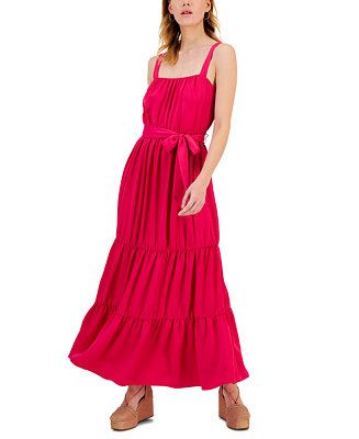 Women's Tiered Maxi Dress, Created for Macy's | Macys (US)
