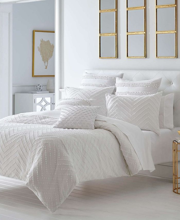 Freya White Duvet Set, Full/Queen | Macys (US)