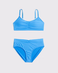 girls cinched triangle two-piece swimsuit | girls swimsuits | Abercrombie.com | Abercrombie & Fitch (US)