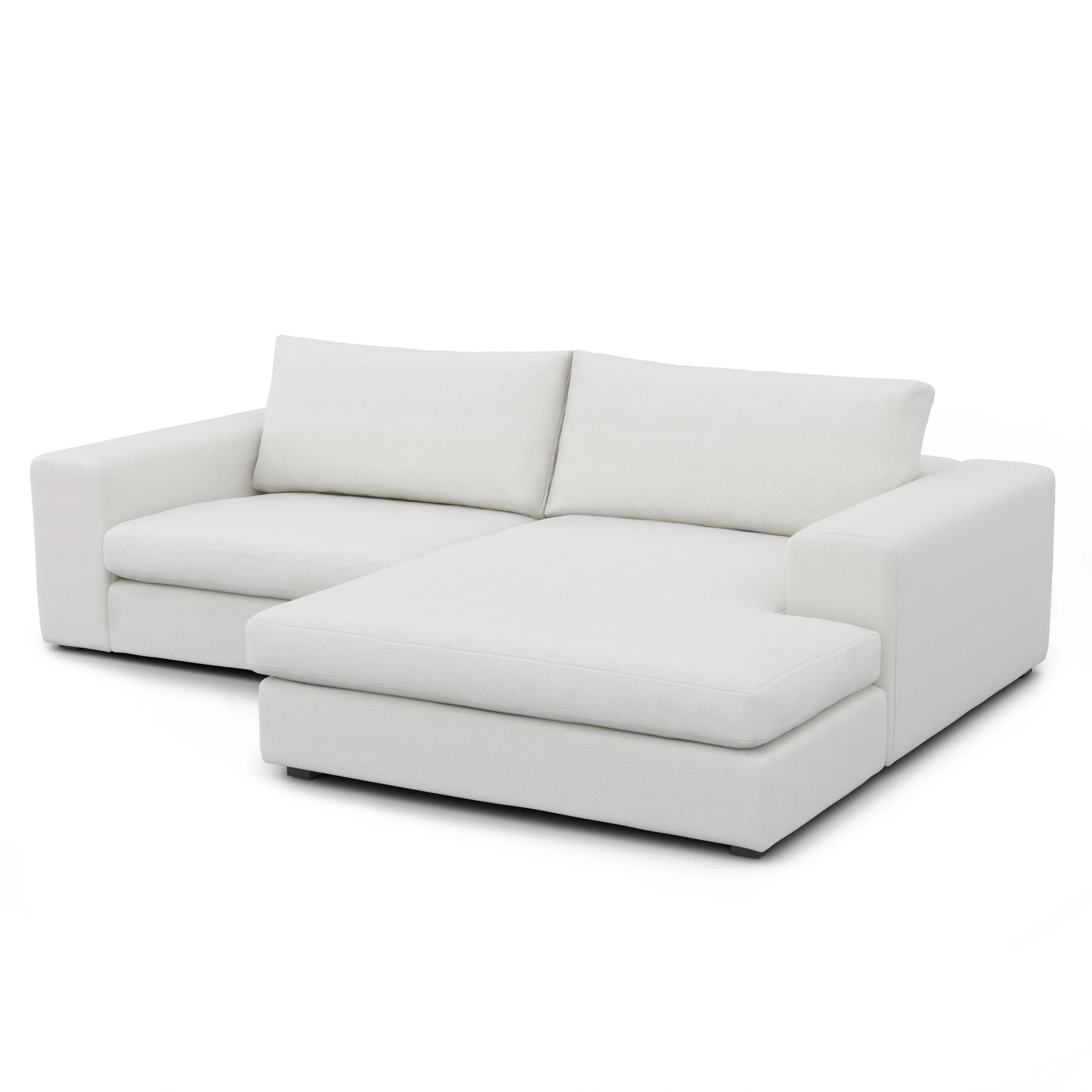 Beta 98" Modular Right Chaise Sectional - Quartz White | Article