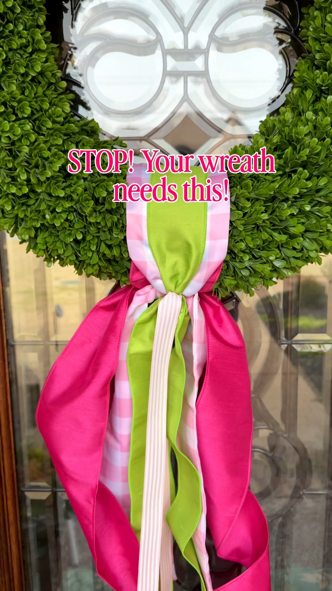 This is your sign your wreath needs THIS! 

I took a simple green wreath and turned it into a full statement piece just by adding extra long layered ribbons, and the difference is everything. The color, the movement, the texture, it instantly makes your front door feel styled and pulled together from the street.

I layered each ribbon one by one to get that full, high end look, and that twirly hot pink ribbon? I just wrapped it around my arm and let it fall. It’s the easiest little trick that makes it look custom and designer level.

If your front door is feeling a little basic for spring… this is the upgrade you didn’t know you needed. 

Comment INFO PLEASE and I’ll send you everything to recreate this exact look. 


#springdecor #frontporchdecor #wreathdecor #homedecorating #frontporch 

#LTKHome #LTKSeasonal #LTKActive