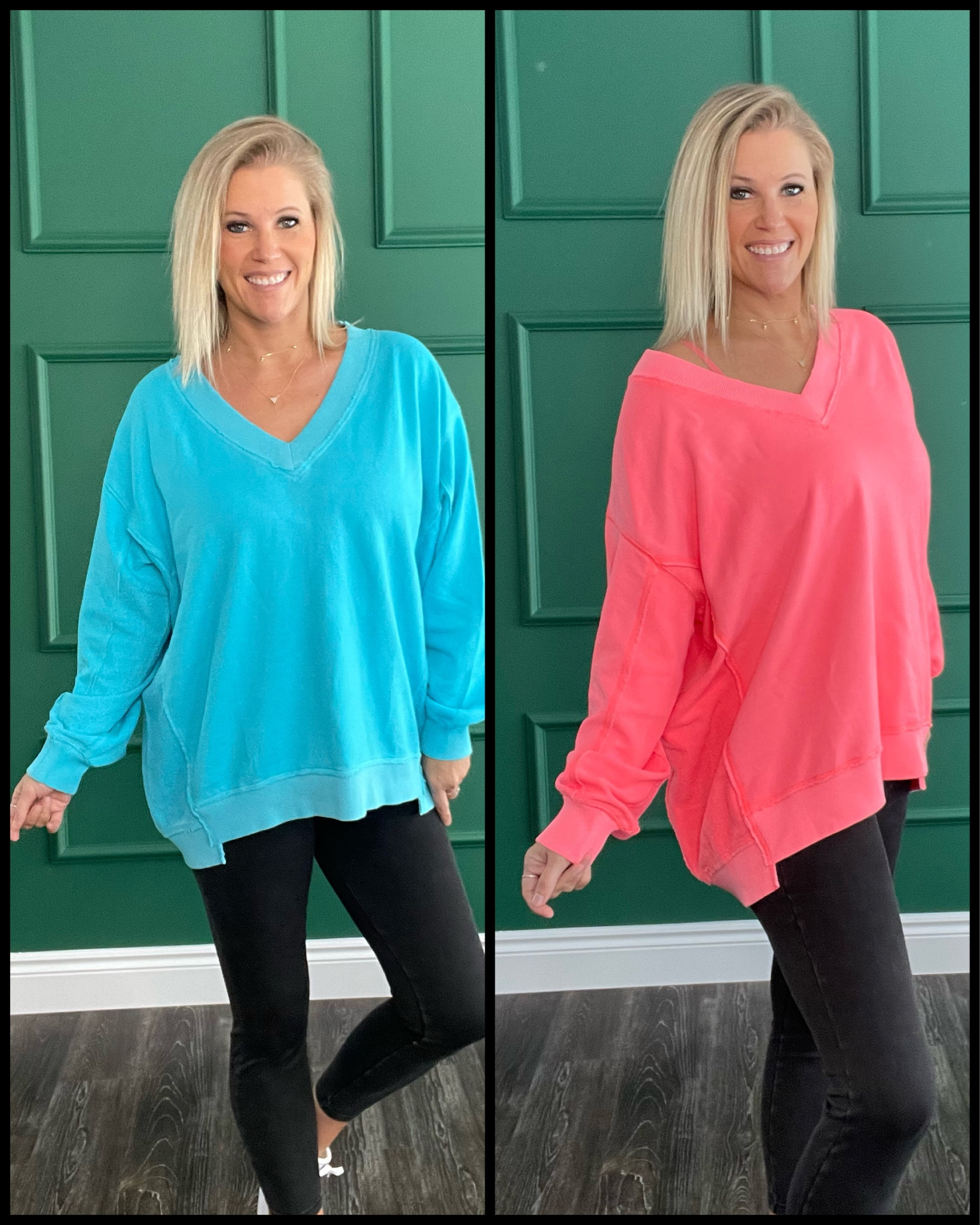 I loved this pullover so much I had to buy two! And I still might go back for more. 
This is truly oversized - normally I would do a large or even XL for a more oversized fit, but this is a Medium! 
I love the v-neck, the bright colors & uneven hemline. It’s perfect for transition from winter to spring and those cool summer nights!

#LTKGiftGuide #LTKover40 #LTKfindsunder50
