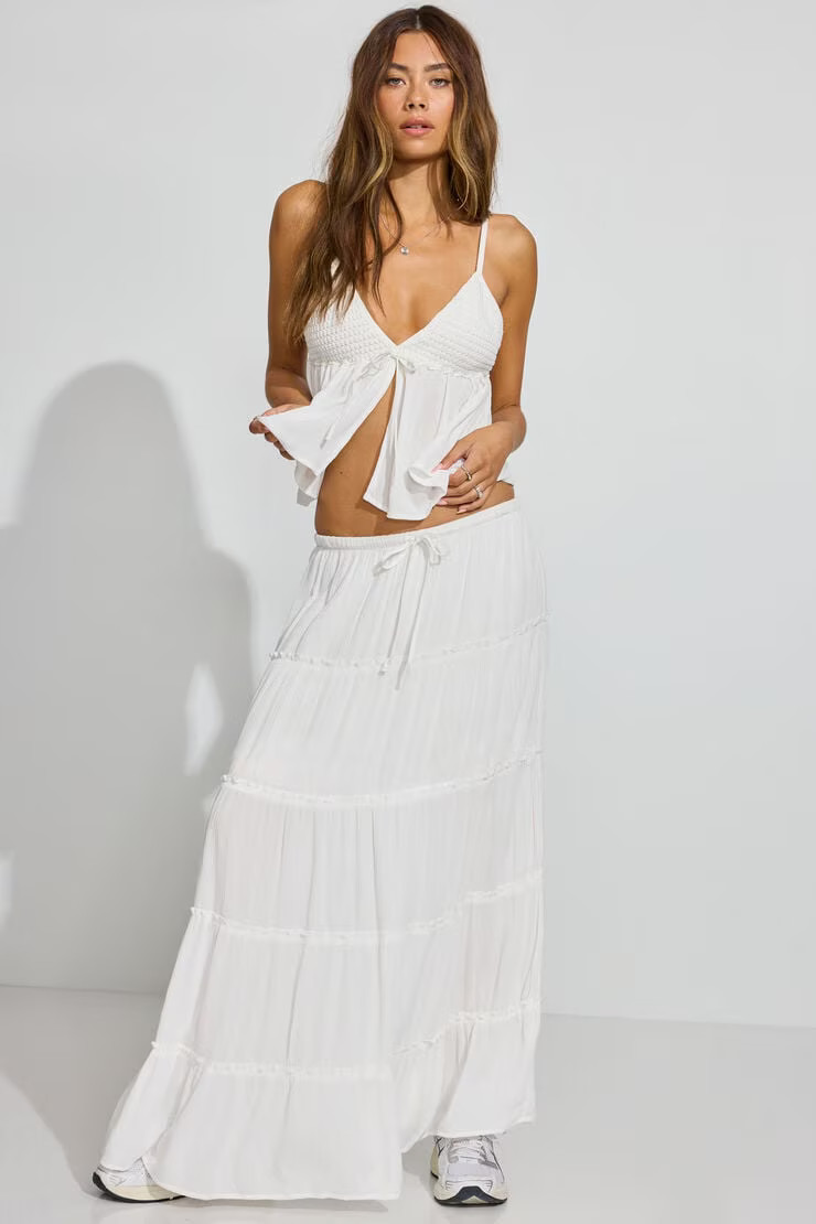 Tiered Maxi Skirt | Garage Clothing