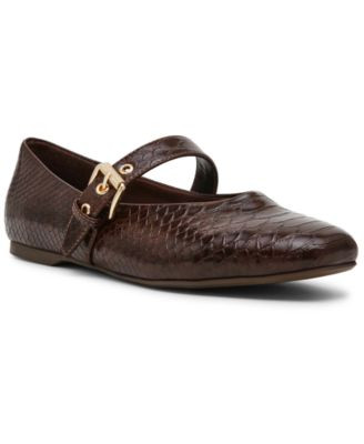 Dv Dolce Vita Women's Mulaney Buckle Mary Jane Flats - Leopard Pony | Macy's