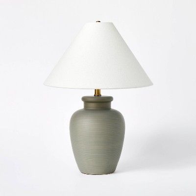 Large Table Lamp Forest Fog Dark Gray - Threshold™ designed with Studio McGee | Target