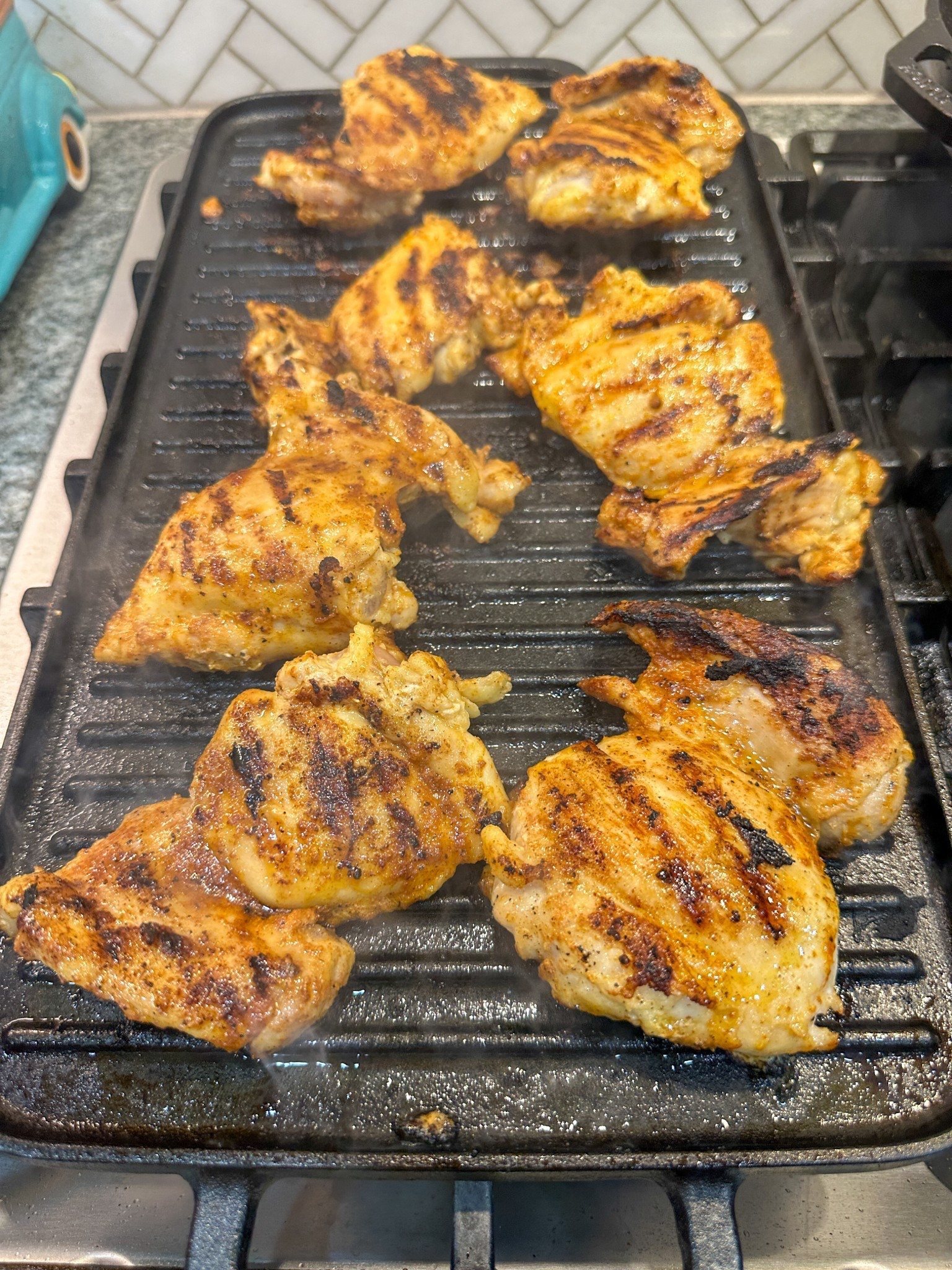 Stove top griddle from Bobby Flay. Love this griddle. Perfect for indoor grilling. #griddle #stovetopgrilling #bobbyflay #kitchentools 

#LTKfoodie #LTKHome