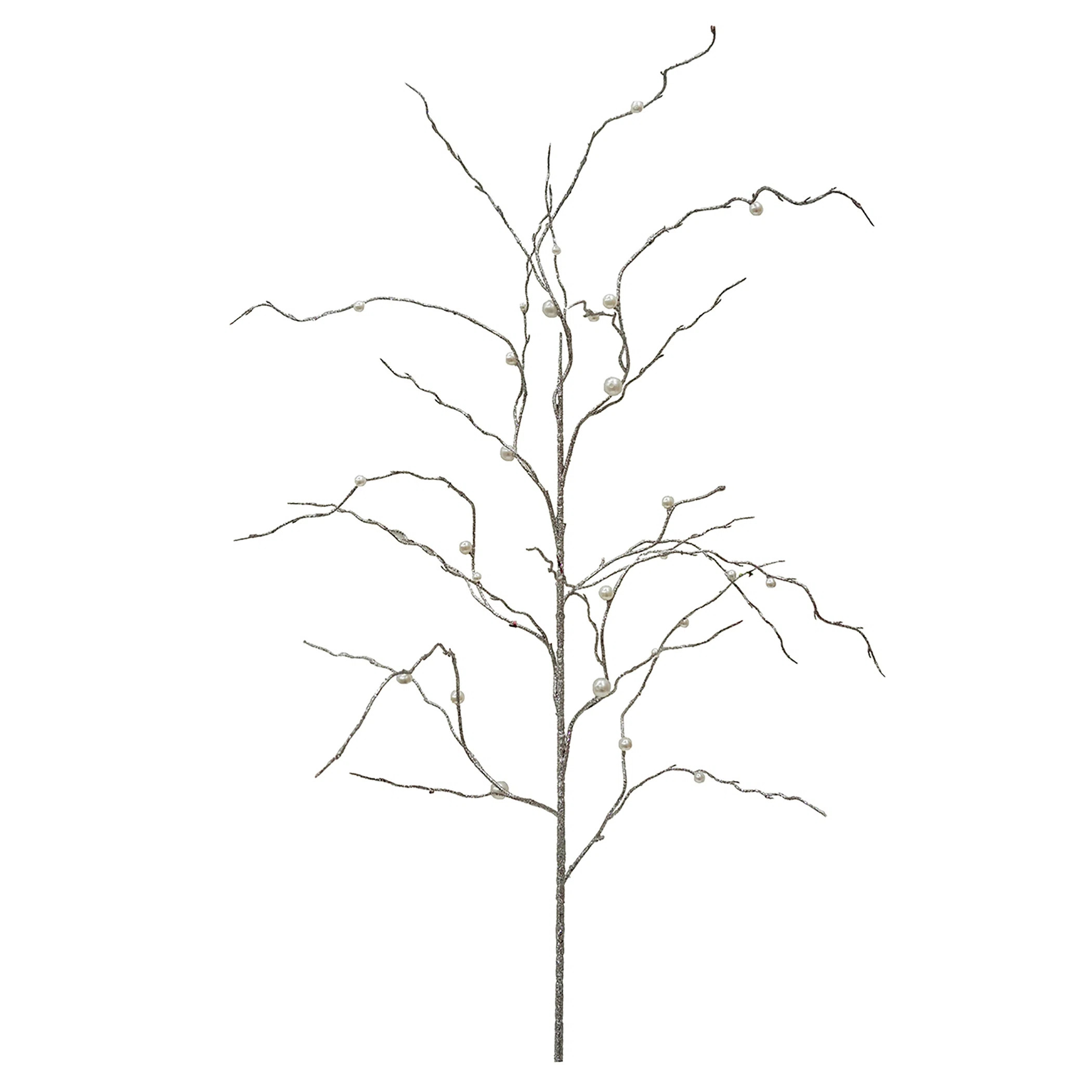 The Holiday Aisle® Glittered Branch Spray - 46" - White | Wayfair | Wayfair North America