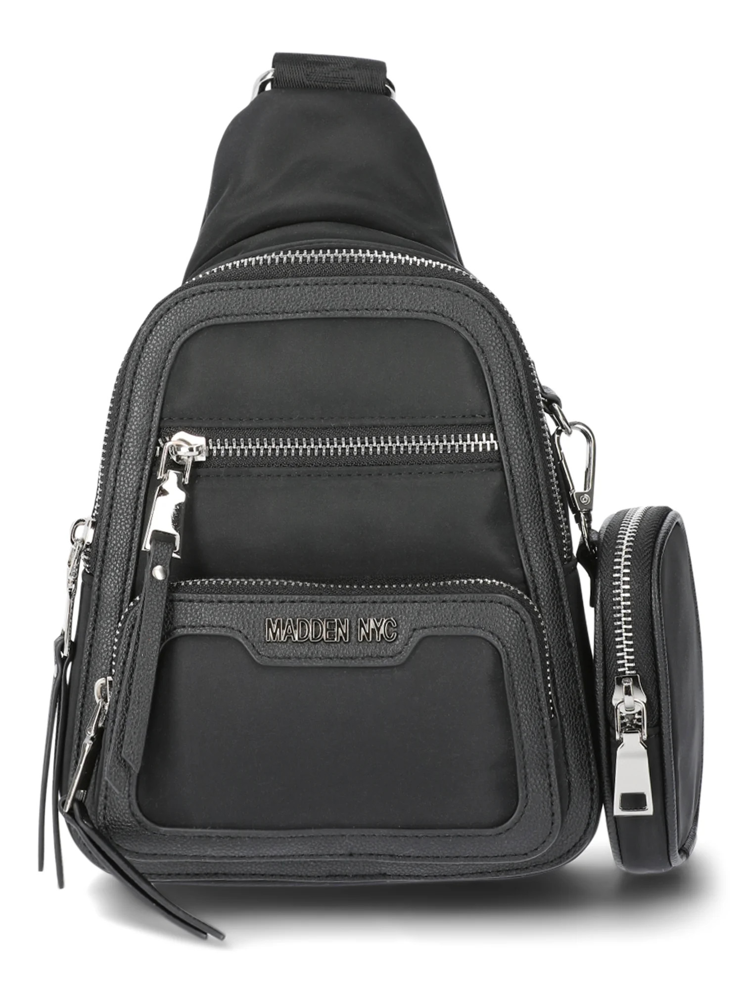Madden NYC Women's Sling Bag with Pouch, Black | Walmart (US)