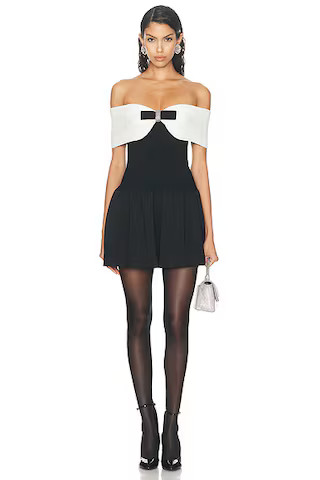 Knit Bow Mini Dress | FWRD 