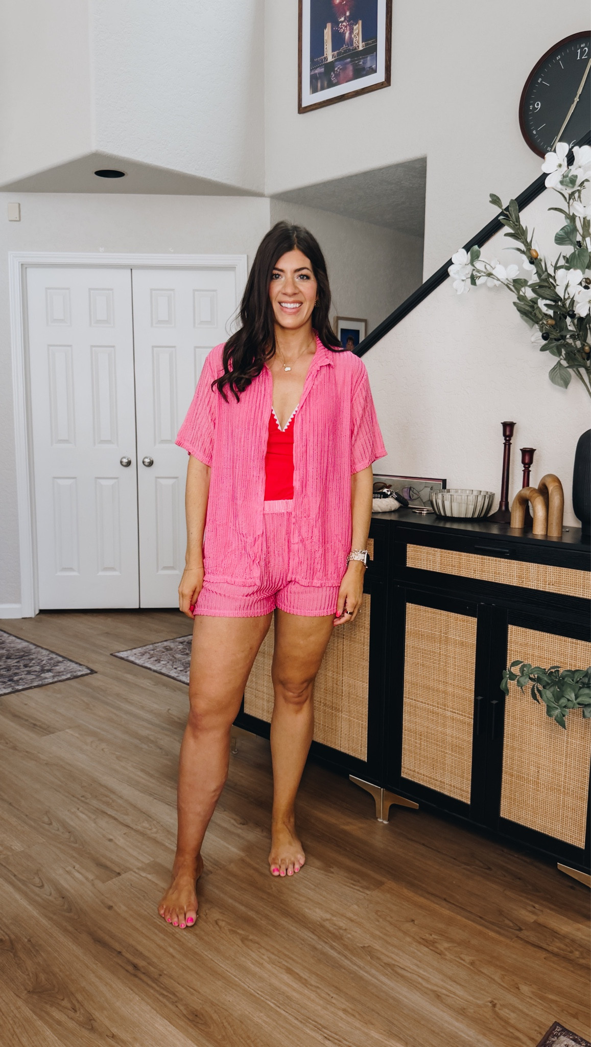 In a large swim cover 

#LTKSwim #LTKSaleAlert #LTKMidsize