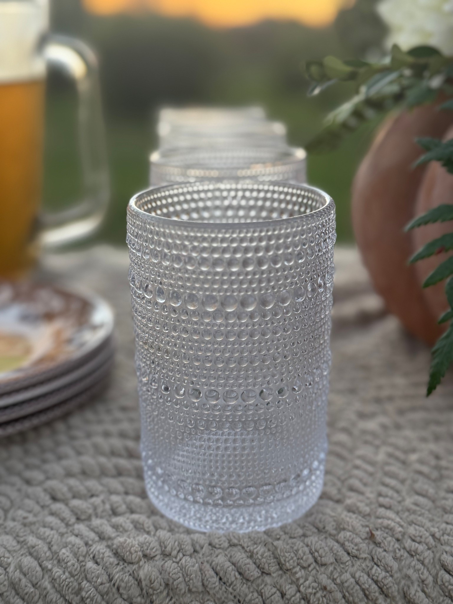 Love these gorgeous hobnail glasses that are deeply discounted at the @wayfair Way Day Sale, which was extended until October 30th!! These glasses are perfect for every day, Thanksgiving, Friendsgiving and the holiday season! #wayfair #wayday #wayfairpartner 

#LTKHome #LTKParties #LTKSaleAlert