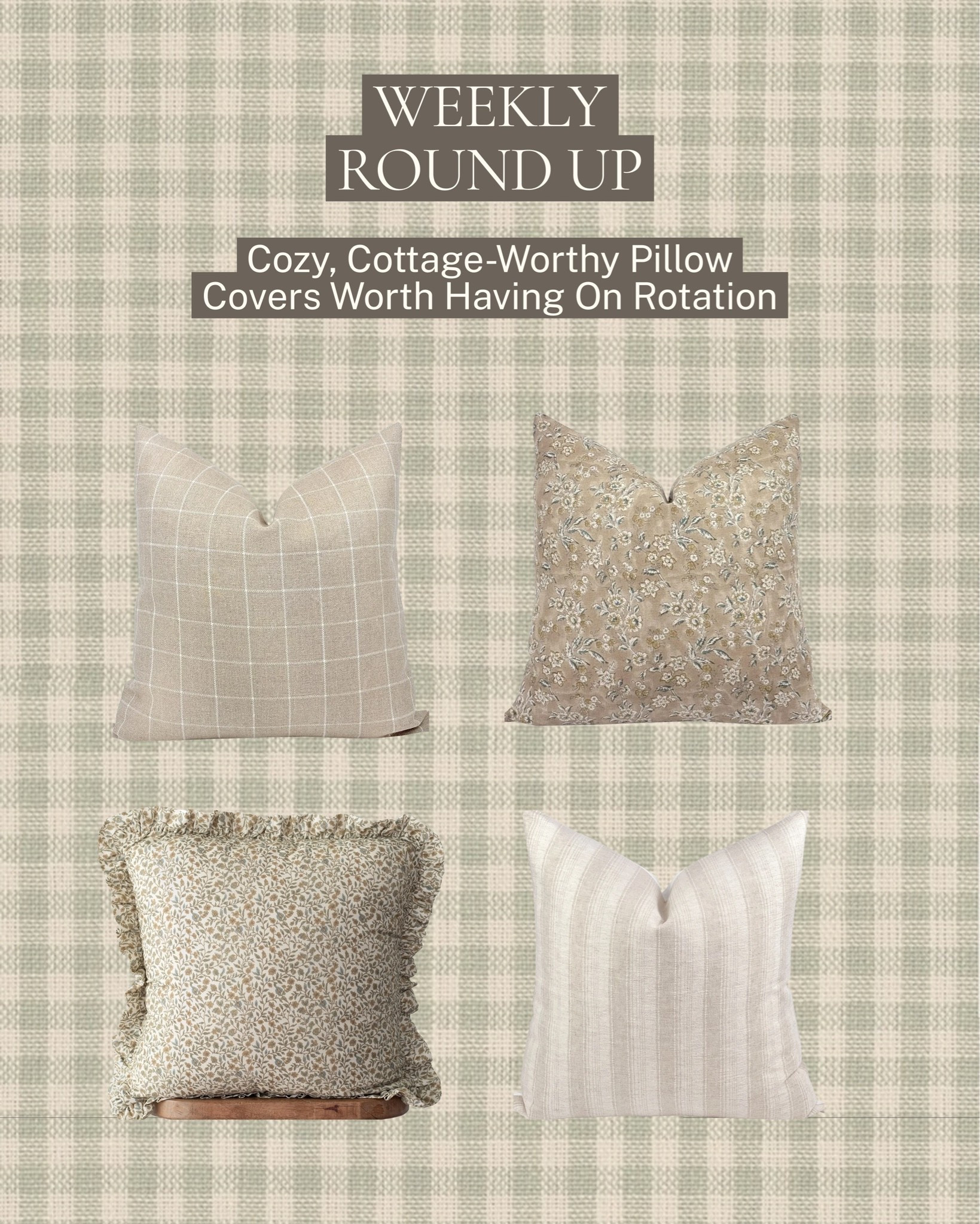 The easiest way to refresh a room without buying anything new ✨ 

Rounded up a few cozy, cottage-worthy pillow covers worth keeping on rotation: soft pattern, warm texture, and just enough character to make a sofa or bed feel completely styled. 

All linked here 🤍 

#LTKhome