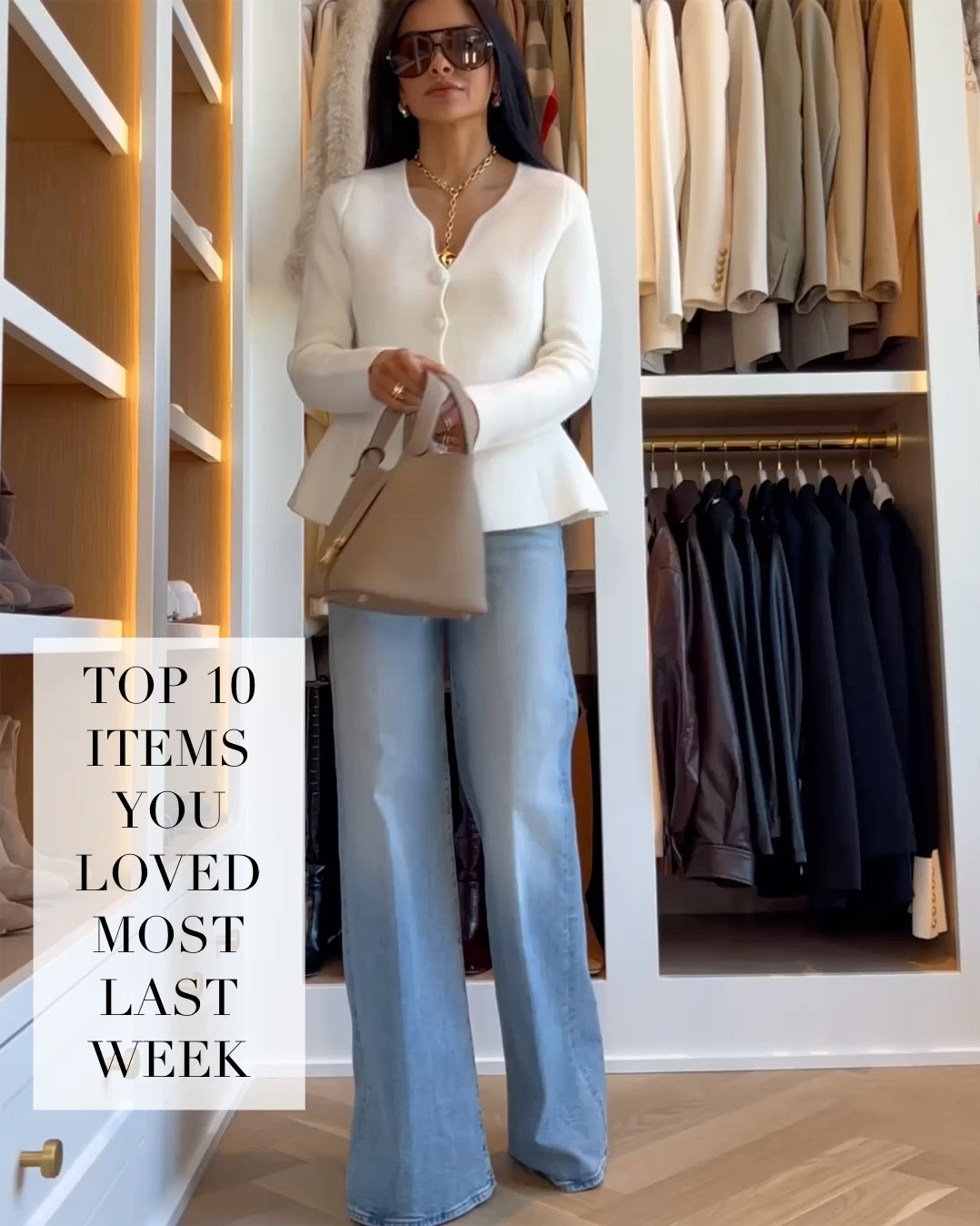 Last week’s best sellers
Zara white jacket wearing an XS
Mother denim wearing a size 24
Paige brown denim wearing a 23
Hermes inspired sandals 
Gucci loafers size up by 1/2


#LTKOver40 #LTKmomlife #LTKootd
