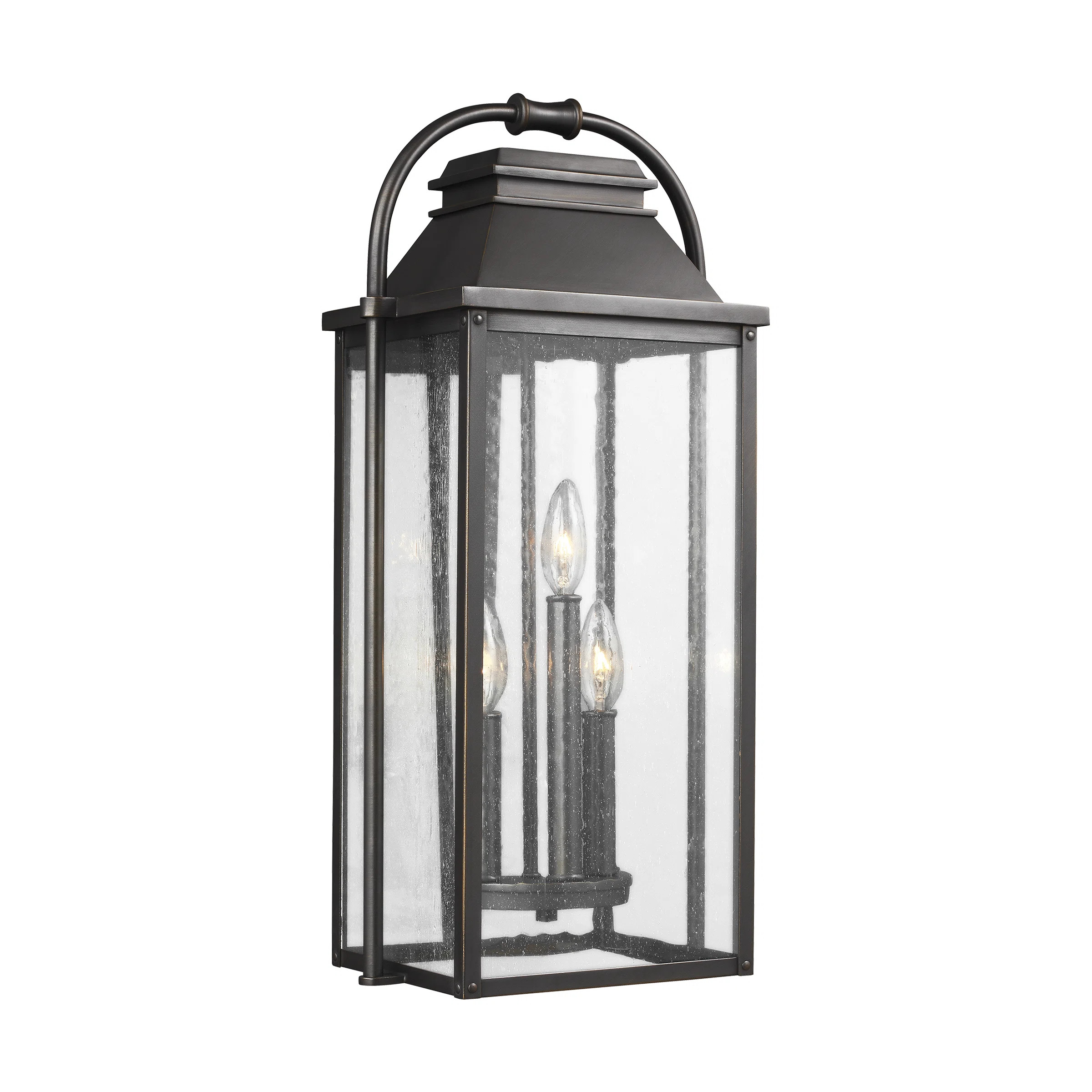 Visual Comfort Studio Wellsworth 3 Light Outdoor Flush Mount | Perigold | Perigold