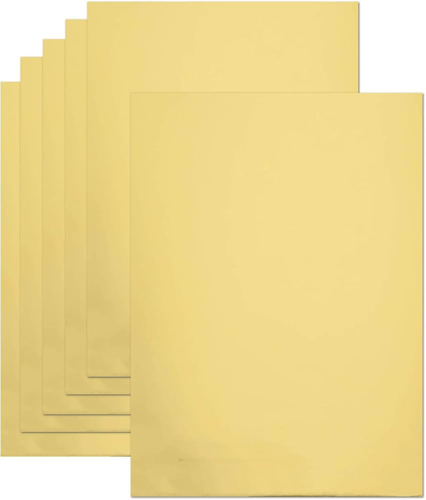 20 Sheets Gold Metallic Cardstock Paper 8.5 x 11in,250GSM Mirror Finish Surface Foil Board Perfec... | Amazon (US)