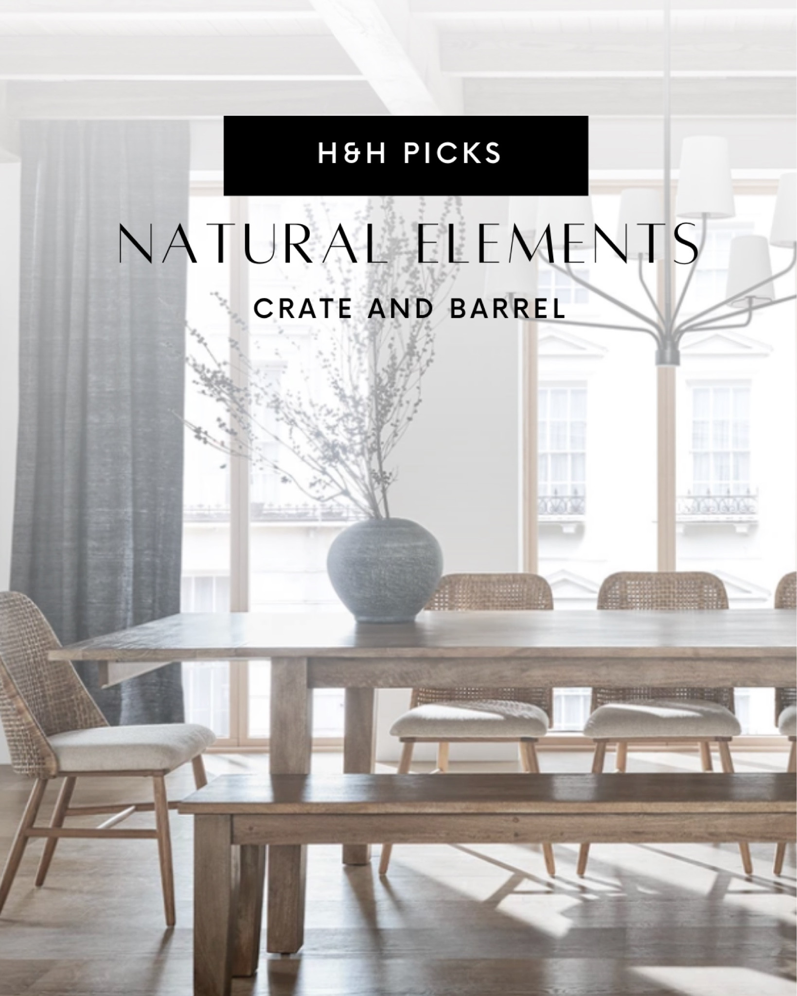 Add a touch of nature to your home with plants, wood and stone. These types of accessories can and should be used to add visual interest and contrast in a space. Another bonus? They can easily and inexpensively be altered or exchanged to fit changing moods, styles, or seasons. ⁠
⁠
Shop this @crateandbarrel room on #LTK.
⁠
📷 @crateandbarrel⁠
⁠
#homedesign #decor #crateandbarrel 

#LTKSeasonal #LTKhome