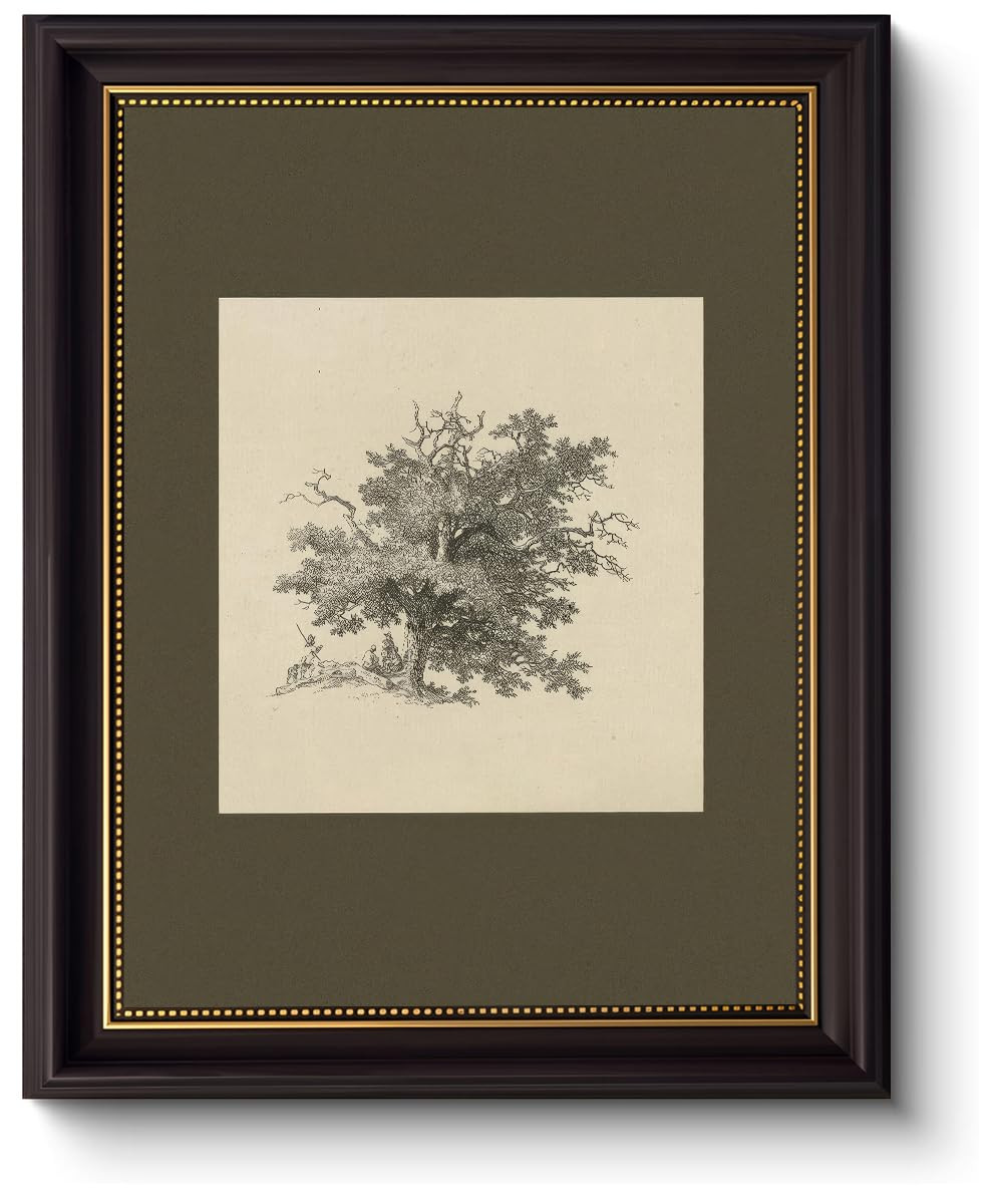 Myzoran Dark brown Frame Vintage Tree Wall Art Prints, Farmhouse Tree Sketch Landscape Pictures P... | Amazon (US)