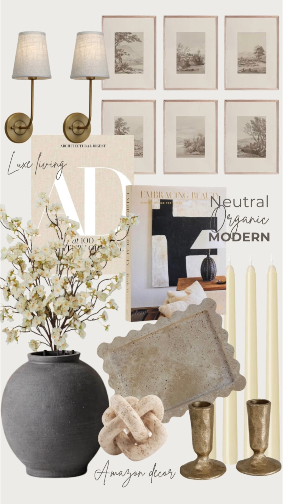 Neutral Organic Modern Home Decor Styling Inspo. 

#LTKHome #LTKSeasonal #LTKSaleAlert