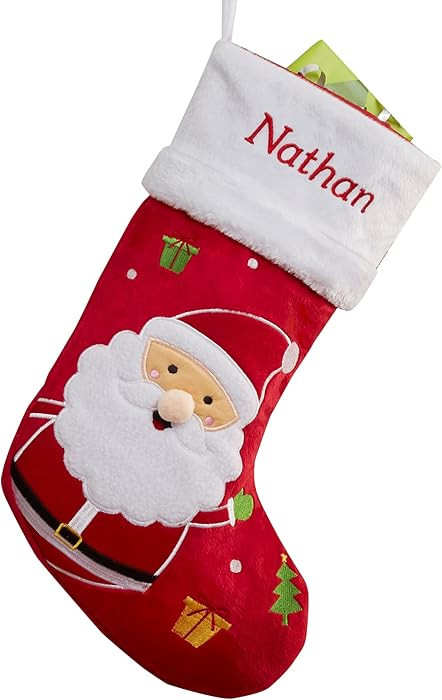 Personalization Universe Santa Claus Lane Personalized Christmas Stocking Collection - Santa, Cus... | Amazon (US)