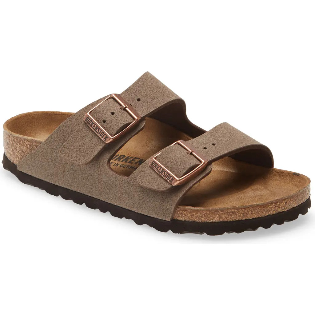 Birkenstock Arizona Birko-Flor Slide Sandal in Brown at Nordstrom, Size 6-6.5Us | Nordstrom