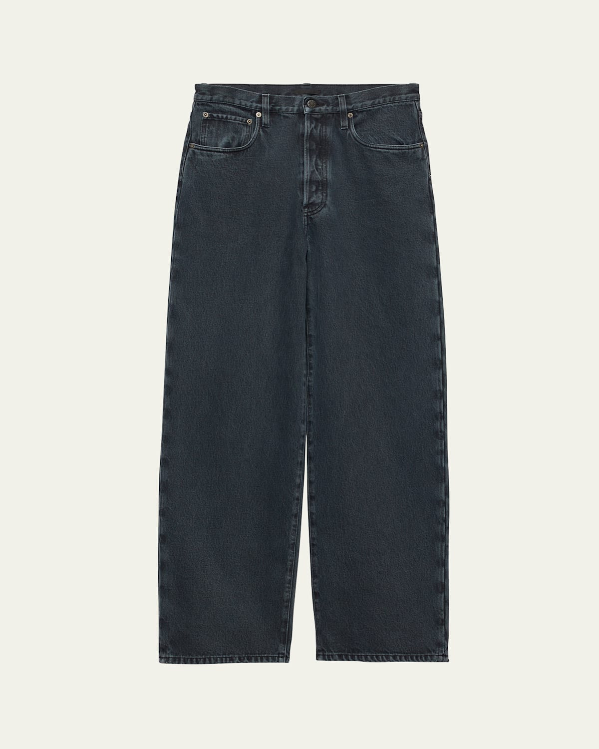 Men's Overdyed Denim Wide-Leg Jeans | Bergdorf Goodman