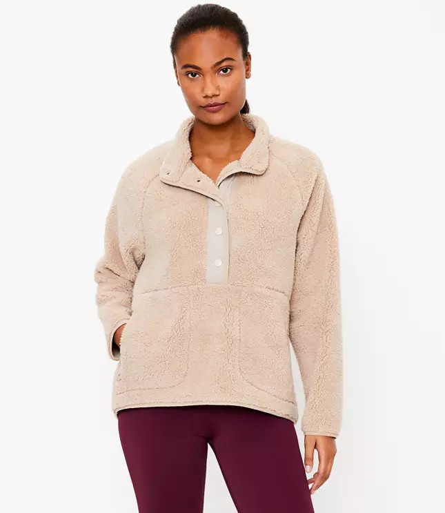 Lou & Grey Cozy Up Sherpa Jacket | LOFT