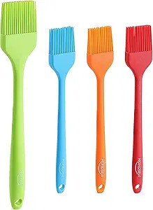 4PCS Silicone Basting Pastry Brush, MONGSEW Heat Resistant Food Brush Spread Oil Butter Sauce for... | Amazon (US)