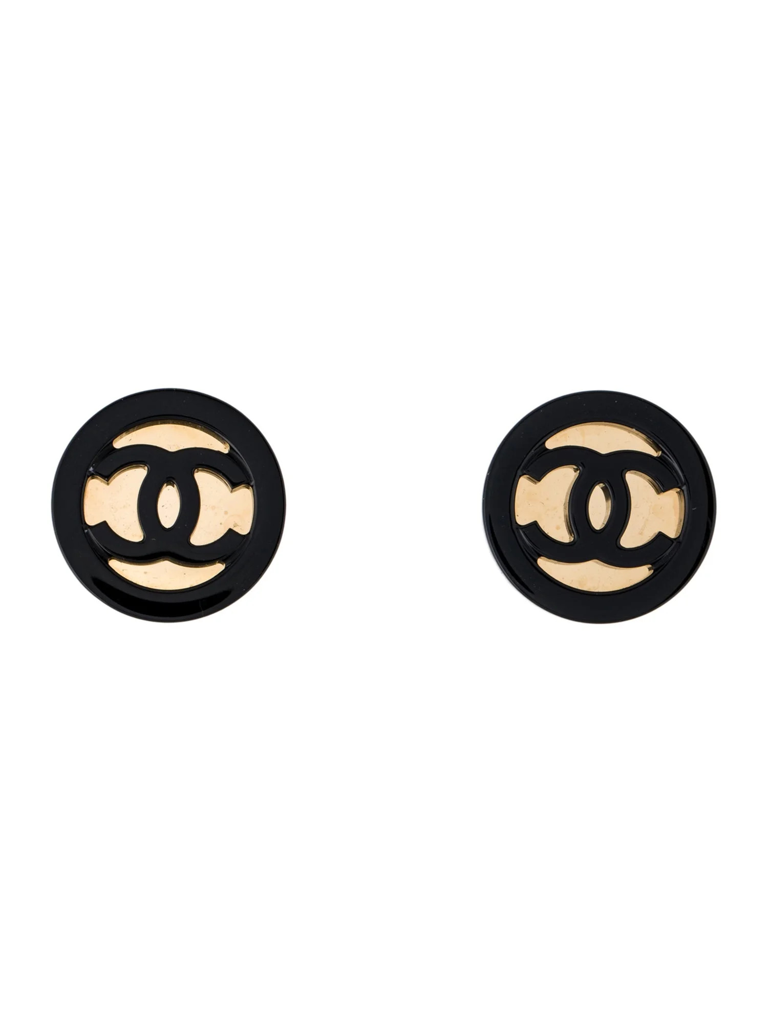 2024 Resin CC Stud Earrings | The RealReal