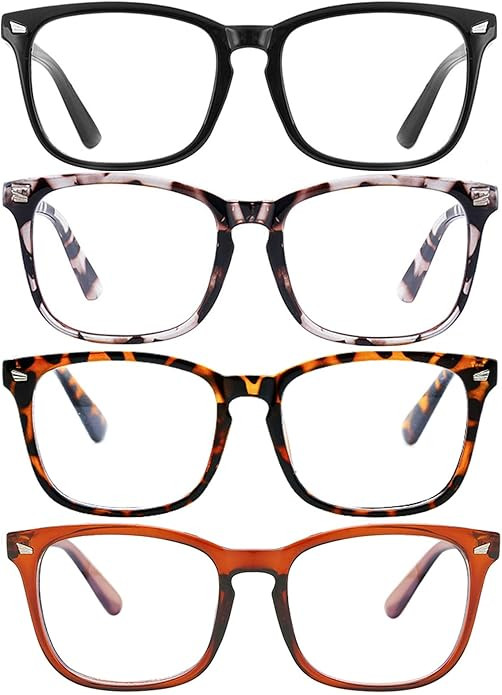 Blue Light Blocking Glasses Square Nerd Eyeglasses Frame Anti Blue Ray Computer Glasses Non Presc... | Amazon (US)
