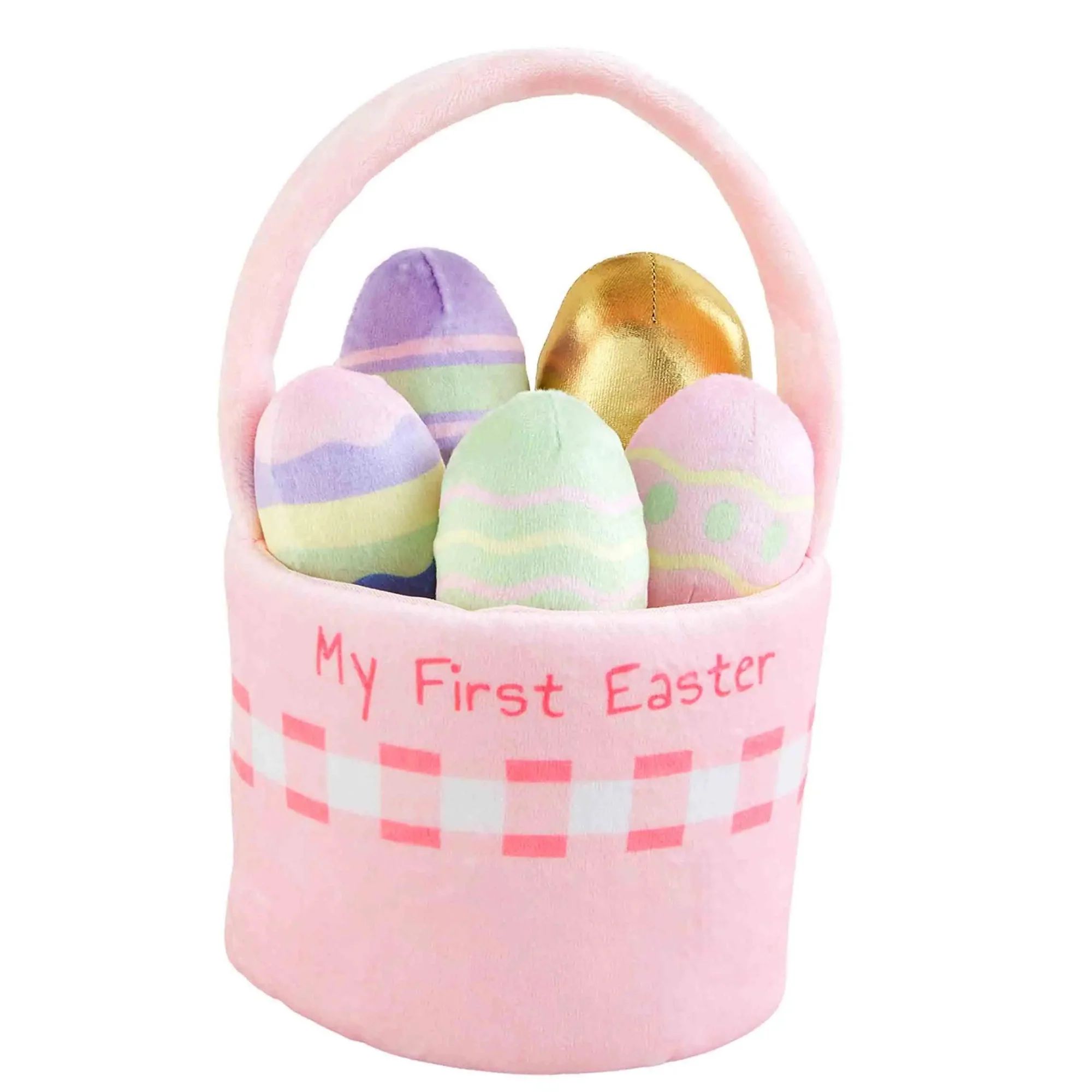 My First Easter Basket Plush Set, Pink | SpearmintLOVE