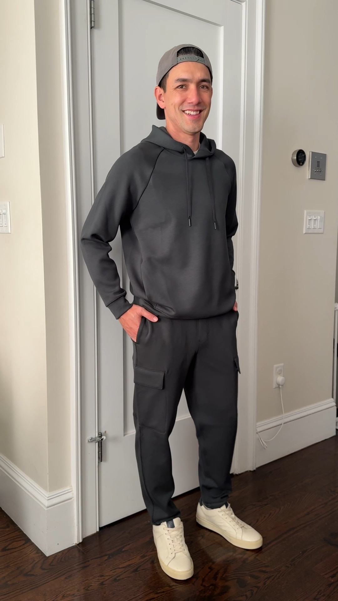 Gift for him idea: I got Nick this set for his early birthday and it’s barely left his body the past few weeks! He usually wears them as separates mixed and matched, but also easy to wear as a set.

Similar joggers in same material below come in Shorter & Tall too 

Good quality soft modal hoodie with hidden pockets + cargo pants , would recommend as a gift for men

• lululemon Smooth Spacer Classic-Fit Pullover Hoodie - S, relaxed fit, size down if between sizes. Nick is usually S or M in lululemon

Color is blackened pine. He also liked navy or Nomad 

• Smooth Spacer Classic-Fit Cargo Pant - S, relaxed fit.
 
If in between sizes, size down for a slimmer fit or up for a baggier fit. Only one length available but we bought online and then brought into store for free hemming.



Husband / boyfriend Christmas gifts, men’s travel or athleisure outfit 

#LTKMens #LTKTravel #LTKGiftGuide