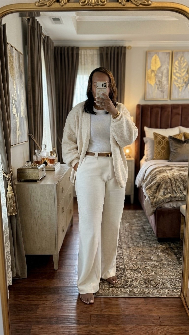 This breezy neutral set is giving elevated everyday style—lightweight @Target  trousers paired with a cozy Amazon sweater for that just-right balance when it’s warm and cool. Easy, chic, and on repeat all season.

✨ Perfect for: brunch, errands, travel days
✨ Style tip: add sandals or a loafer to dress it up or down

Shop the look on my LTK 

#springstyle #neutraloutfits #targetstyle #amazonfashion #effortlessstyle

#LTKWorkwear #LTKootd #LTKOver40