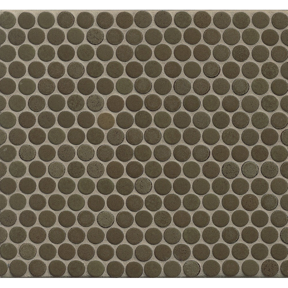 3/4 Penny Rounds Mosaic Matte Shale (10 SqFt/Carton) | Walmart (US)