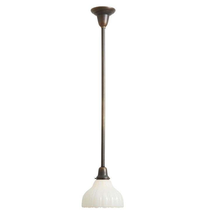 Pendant with Vintage Scalloped Shade | Rejuvenation