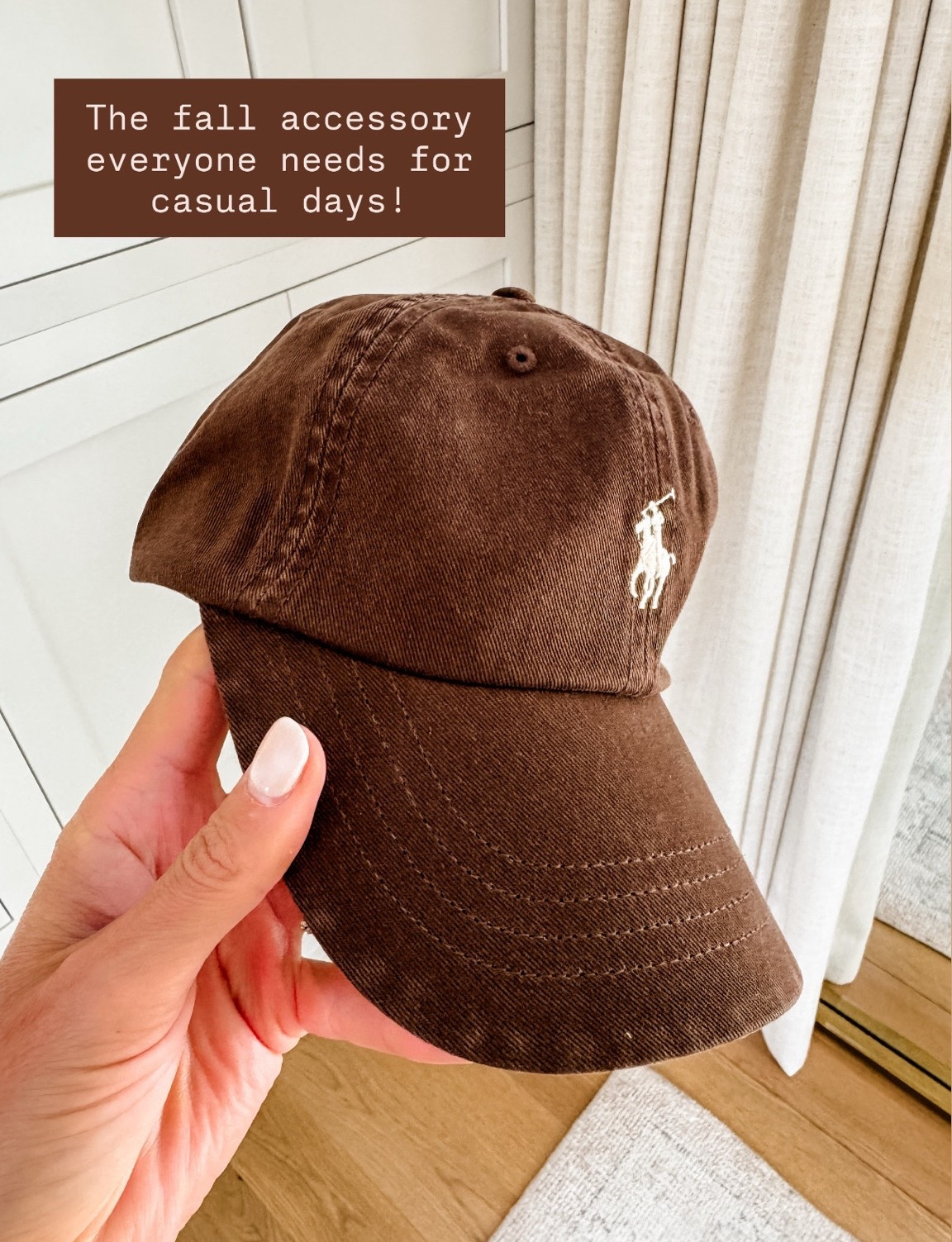 The perfect fall ball cap! I love wearing hats with my athleisure looks, especially on those bad hair days 😂 Love the chocolate brown!

Loverly Grey, Shopbop, fall accessories, women’s hat, Ralph Lauren, brown hat, athleisure

#LTKSeasonal