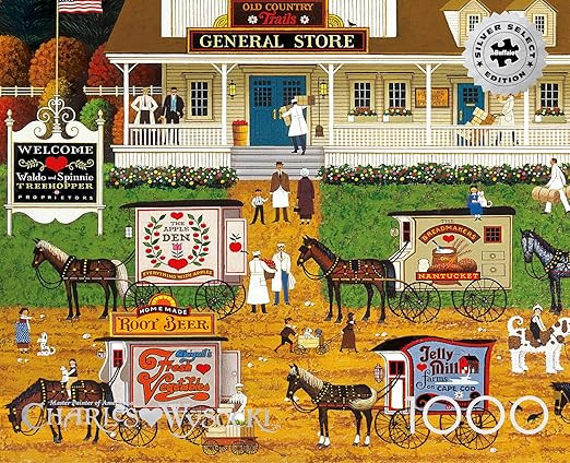 Buffalo Games - Charles Wysocki Storin’ Up 1000 Piece Puzzle Silver Select Premium Jigsaw Puzzl... | Amazon (US)
