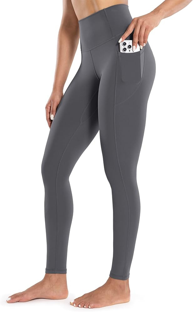 Women's Workout Leggings with Pockets High Waist Yoga Pants 28" Tummy Control Athletic Tights Ful... | Amazon (US)