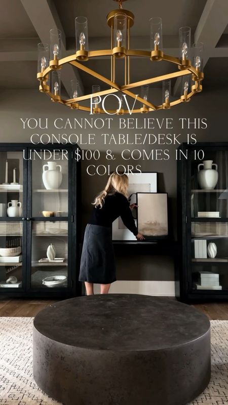 UNDER $100 DESK/CONSOLE TABLE⁣

I wanted to achieve a Designer Look for Less but I was hesitant when ordering this desk. BUT, guess what…It does not disappoint! It was simple to assemble and looks great in our home and the price is hard to believe!⁣
⁣
Modern Home⁣
Rugs⁣
Amazon Finds⁣
Amazon Favorites⁣

#LTKhome #LTKVideo #LTKfindsunder100